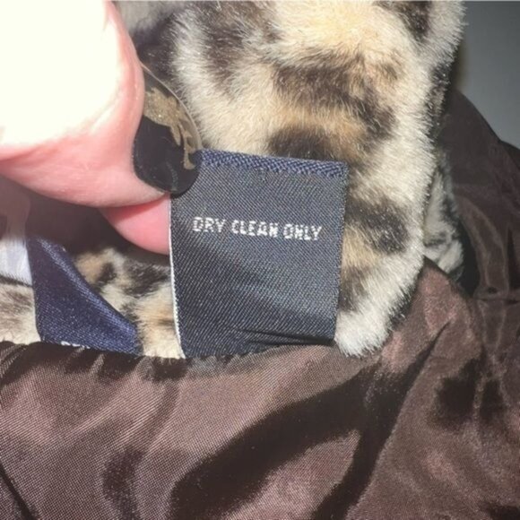 Preston & York Leopard Print Faux Fur Zip-Up Vest Womens Size Medium - Picture 6 of 9